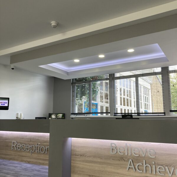 jwl-interiors-bespoke-bulkheads-batley-high-school-ceilings