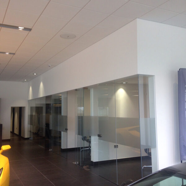 jwl-interiors-lamborghini-showroom-high-spec-plastering-stockport